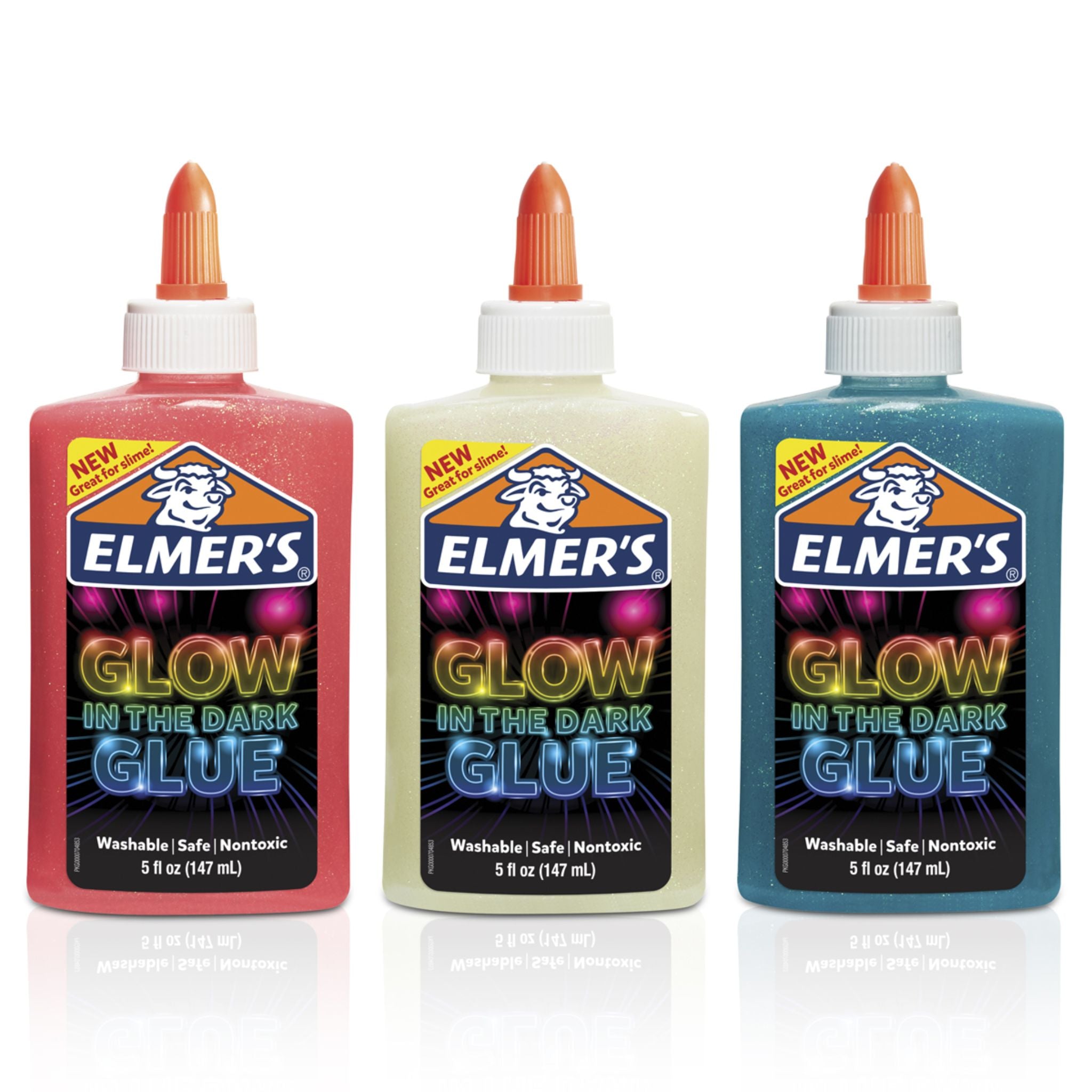Elmer's Glow In The Dark Glue Pink 5oz