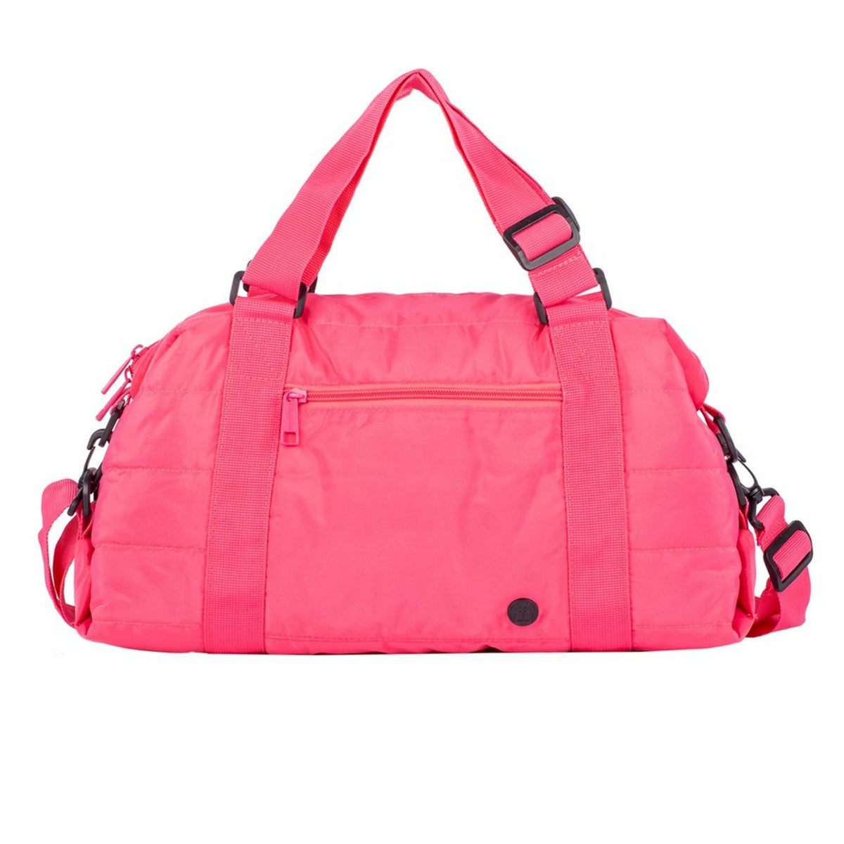 B.Baggies Quilted Nylon Sports Bag Rose Pink