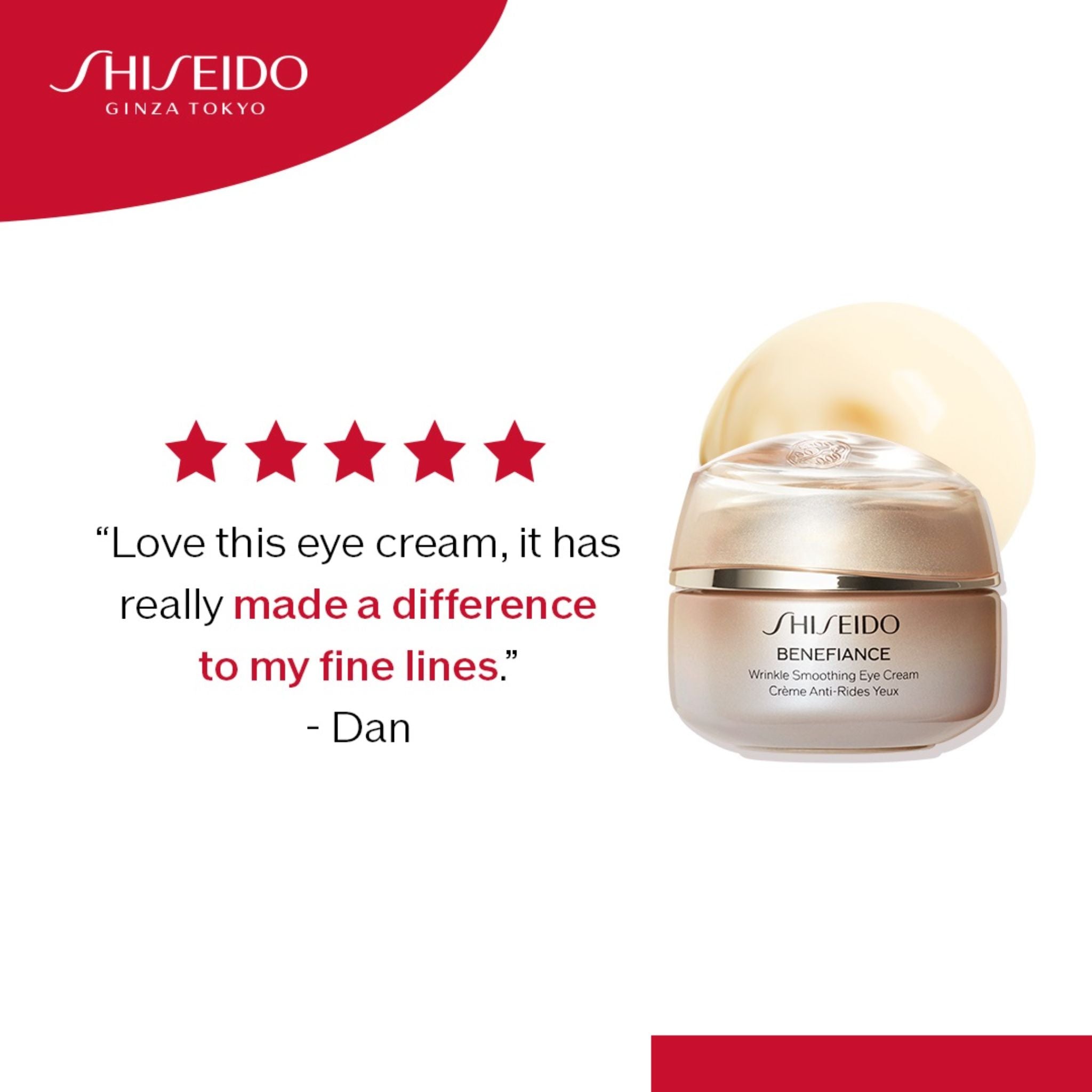 Shiseido Benefiance Wrinkle Smoothing Eye Cream 15ml