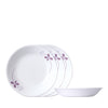 CORELLE 4pc Soup Plate Set - Warm Pansies (420-WP-4-SG)