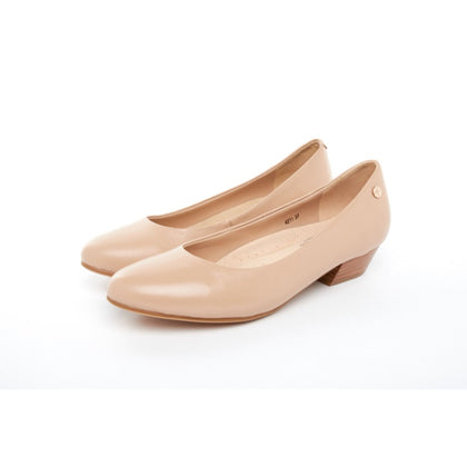 Barani Classic Leather 2.5cm Heels Nude