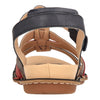 Barani Navy Multi Leather Sandals (Triple Strap)
