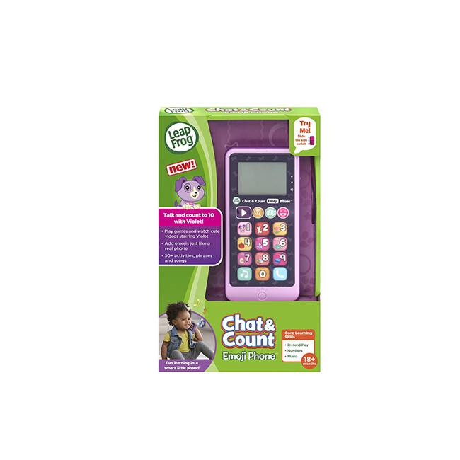 LeapFrog Chat & Count Emoji Smart Phone - Purple