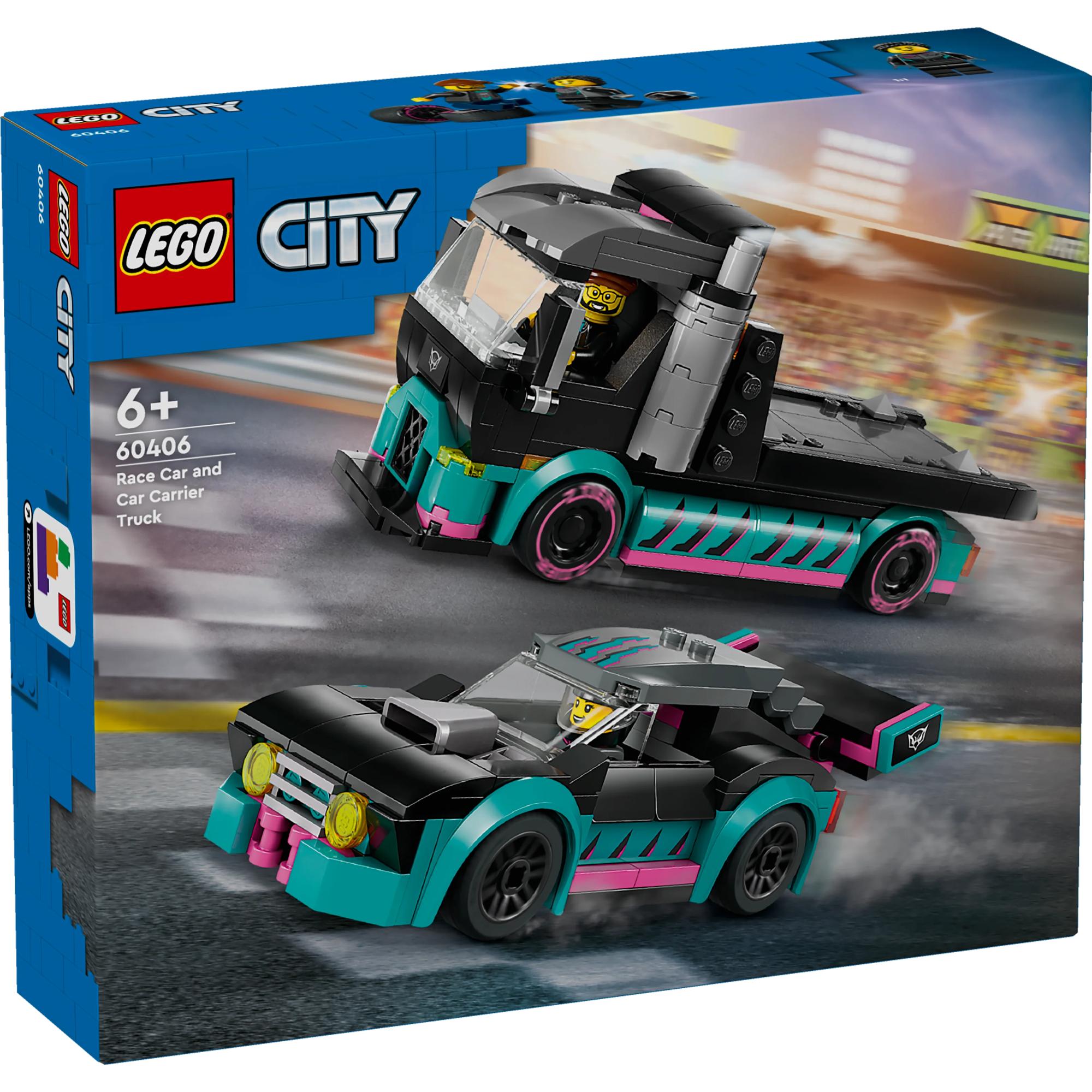 LEGO City: Race Car and Car Carrier Truck (60406)