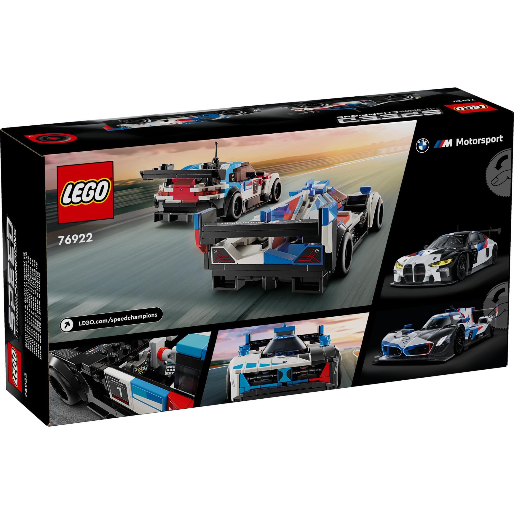 LEGO Speed Champions: BMW M4 GT3 & BMW M Hybrid V8 Race Cars (76922)