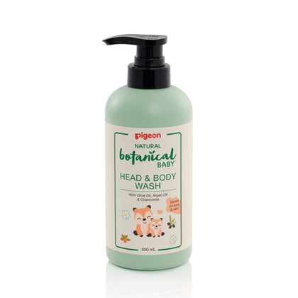 Pigeon Natural Botanical Baby Head & Body Wash 500ml