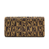 Bonia Monogram Long 3-Fold Wallet-Brown