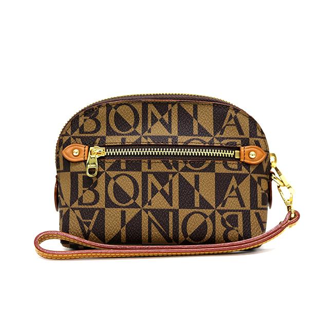 Bonia Monogram Long Zipper Wallet-Brown – OG Singapore