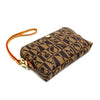Bonia Monogram Zipper Pouch-Brown