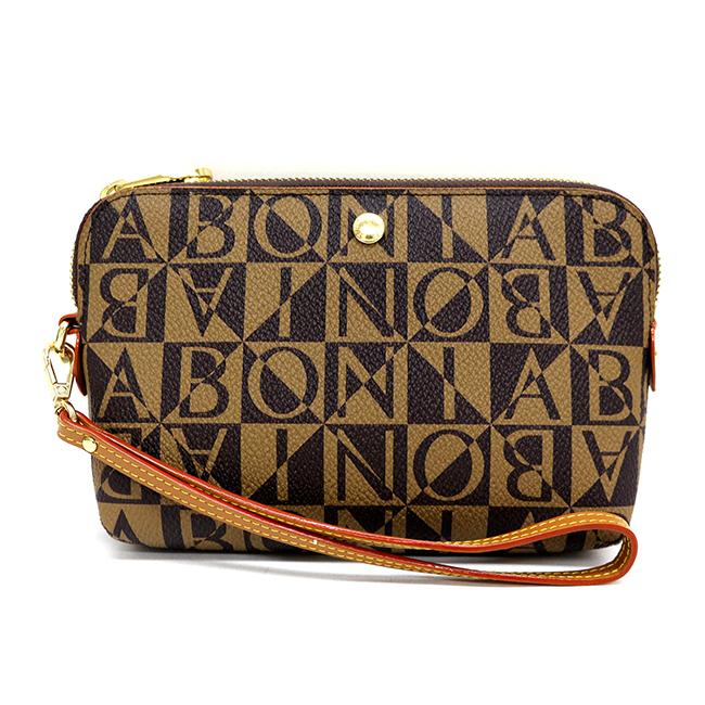 Bonia Monogram Zipper Pouch-Brown – OG Singapore