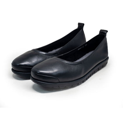 Barani Leather Pumps Ballet Flats 8841-2 Black