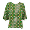 Runway Printed Blouse - Green