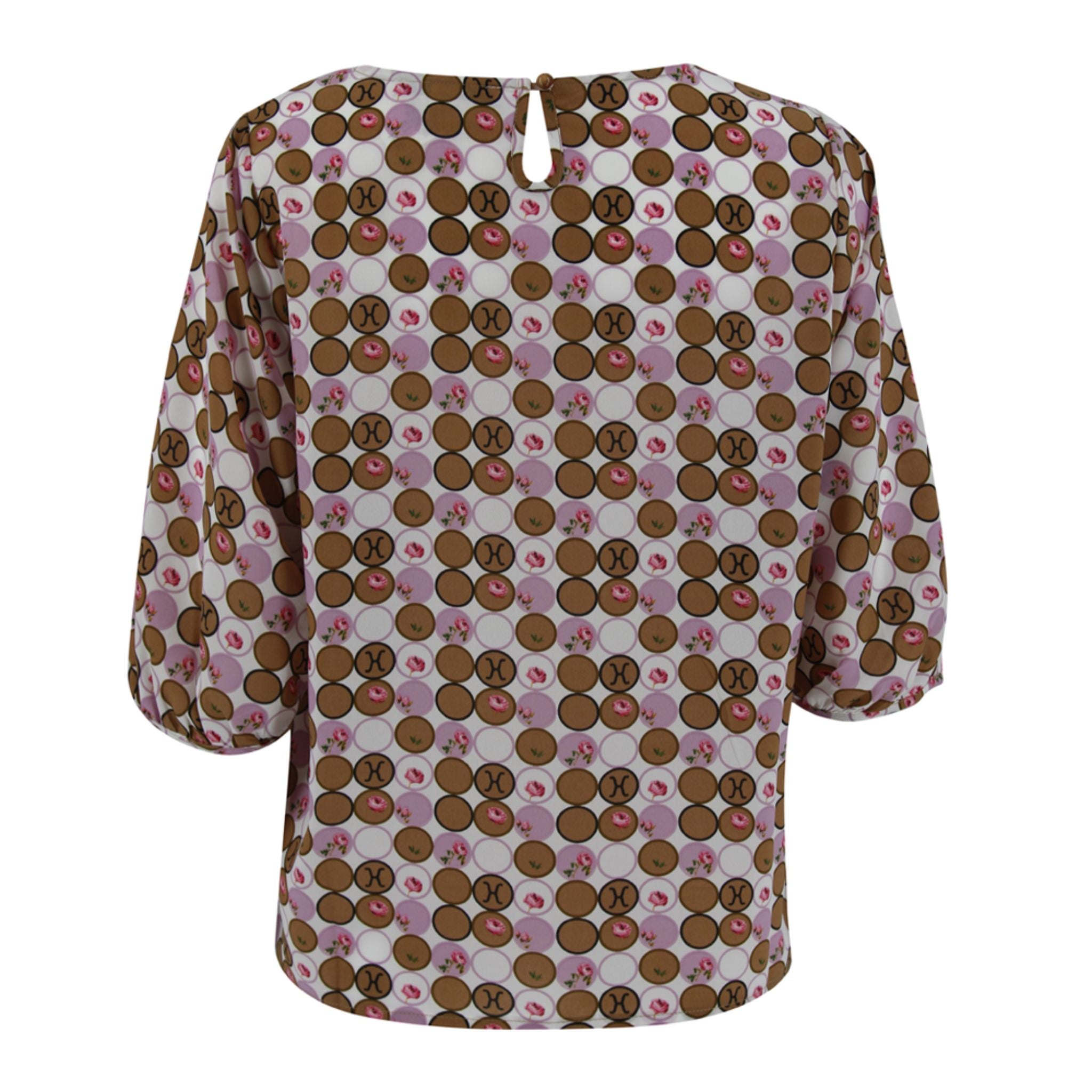 Runway Printed Blouse - Pink