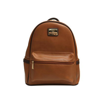 Santa Barbara Polo & Racquet Club Synthetic Leather Backpack - Brown