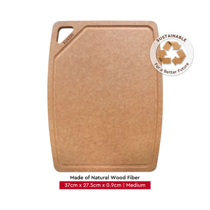 Kukeri Natural Wood Fiber Cutting Board - Medium