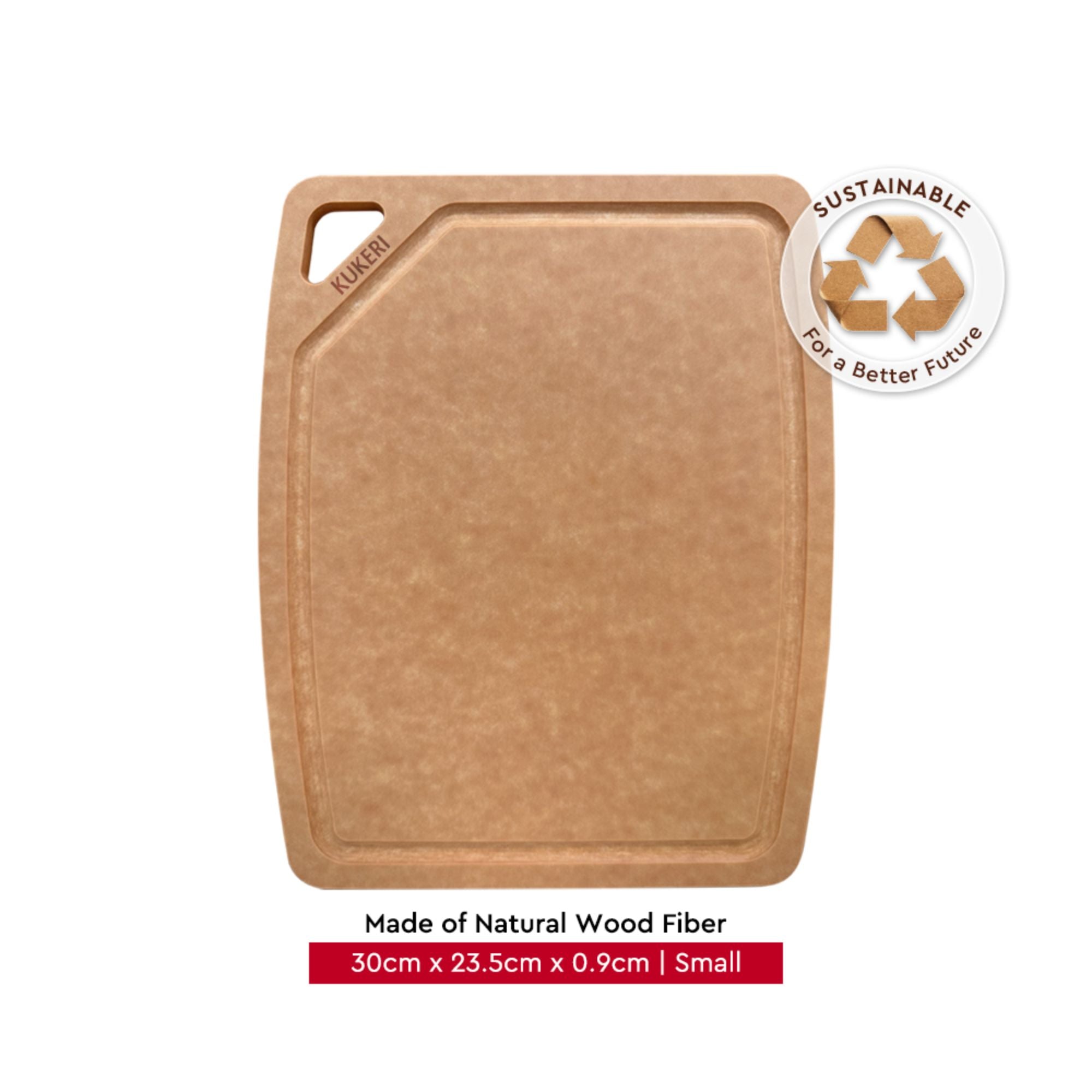 Kukeri Natural Wood Fiber Cutting Board – Small