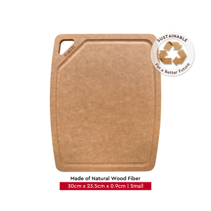 Kukeri Natural Wood Fiber Cutting Board ā Small