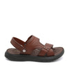 BRUNO CO. Leather Men's Sandals - DON Brown