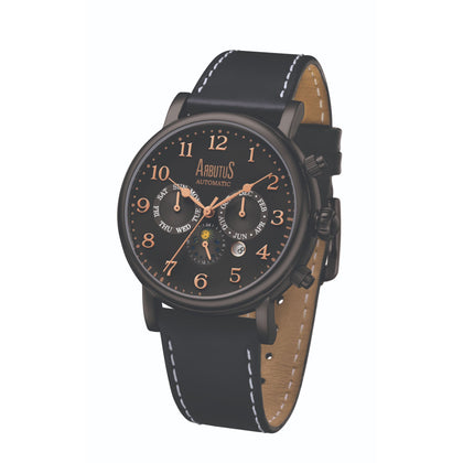 Arbutus Watch Multifunction Modern Classic AR1711BBB - Black (44mm)