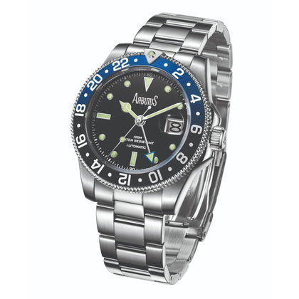 Arbutus Watch Dive Inspired GMT AR1806SUS - Silver (40.5mm)