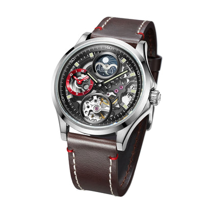 Arbutus Watch Dual Time AR1901SNF - Brown (43mm)