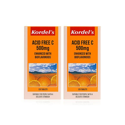 Kordel's Acid Free C 500mg Twin Pack 120 Tablets X 2