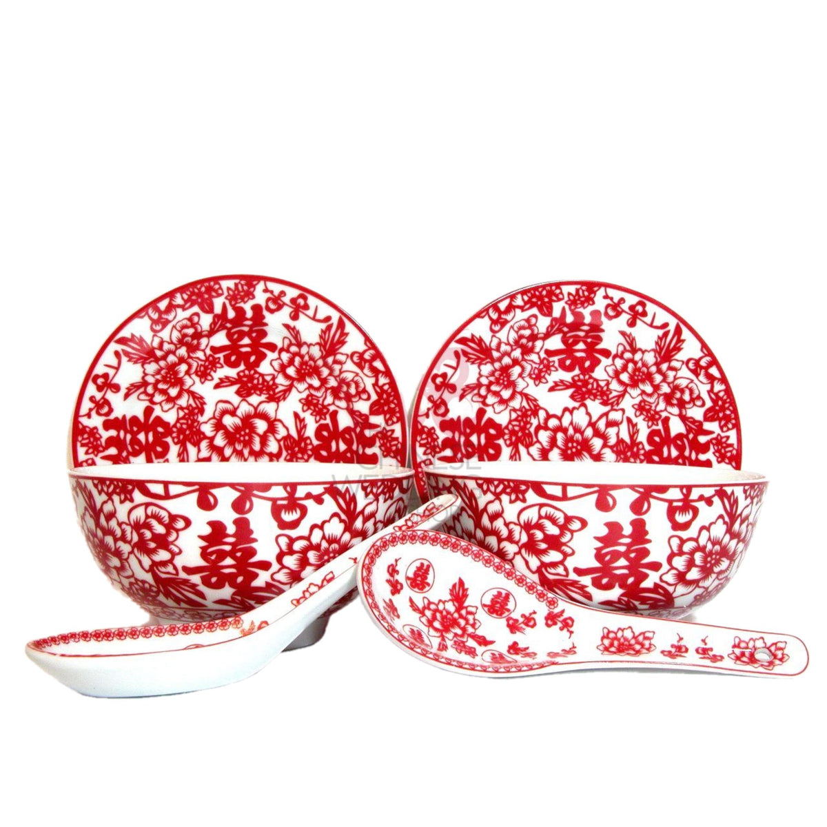 The Chinese Wedding Shop Chinese Wedding Bowl Set with Chopsticks (Pro OG Singapore