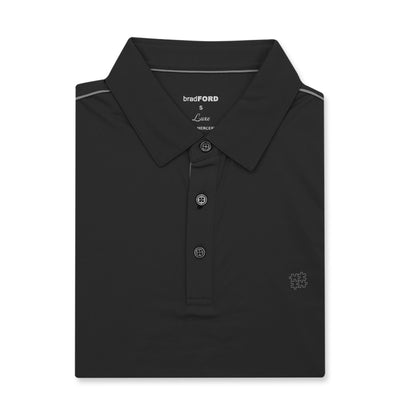 bradFORD Short-Sleeved Polo Shirt - Black