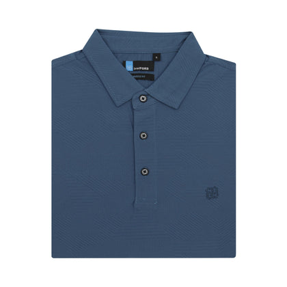 BRADFORD Short-Sleeved Polo - Dark Blue