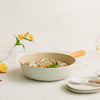 Neoflam FIKA 30cm Wokpan with Silicone Rim Glass Lid