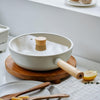 Neoflam FIKA 30cm Wokpan with Silicone Rim Glass Lid