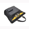 FION Minions Jacquard with Leather Top Handle Handbag - Black / Yellow