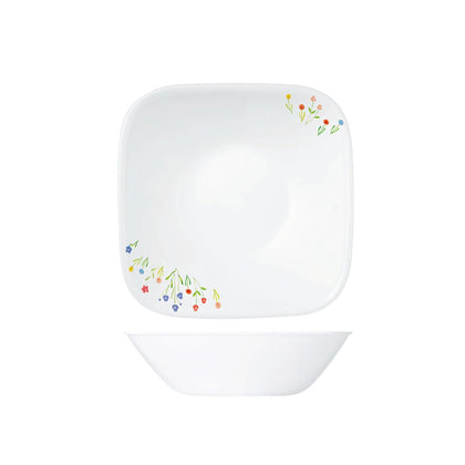 Corelle Square Round 1.4L Serving Bowl - Flower Hill (2348-FWH)
