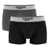 (Bundle of 2) GUS BEAR Cotton Trunks (2-pc pack) - Black/Grey