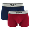 (Bundle of 2) GUS BEAR Cotton Trunks (2-pc pack) - Navy/Red