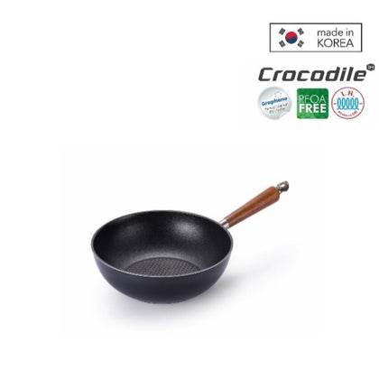 HAPPYCALL Crocodile 24cm Graphene Wok Pan (Induction Compatible) -  (HEA-3001-0640)