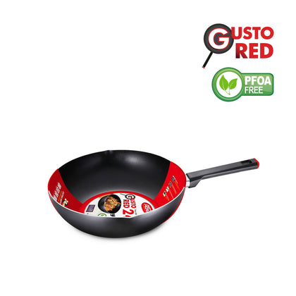 ASD Gusto Red 24cm Deep Frypan