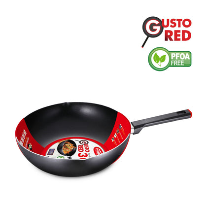 ASD Gusto Red 30cm Deep Frypan
