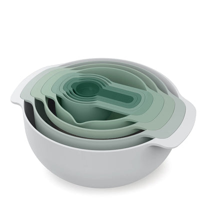 Joseph Joseph Nest 9 Plus 9pcs Food Preparation Set - Sage Edition