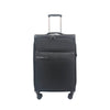 Hush Puppies HP69-3147 24" Soft Case Spinner Luggage - Expandable, Anti-Theft Zipper, TSA Lock - Black