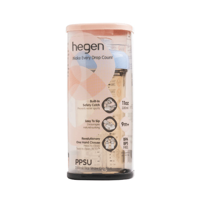 Hegen PCTO™ 330ml/11oz Straw Cup PPSU - Blue