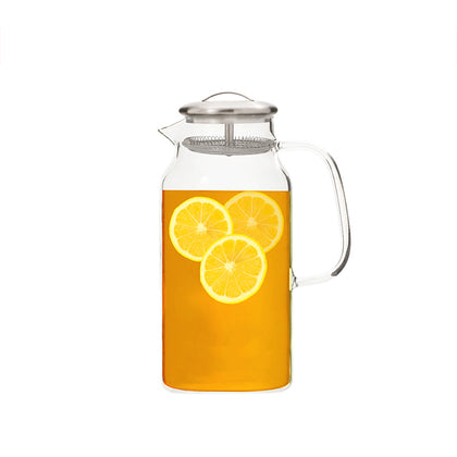 Kukeri 1.7L Borosilicate Glass Jug with Tea Filter
