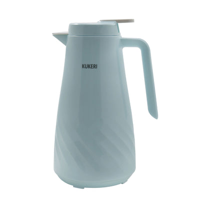 Kukeri 1.3L Glass Vacuum Insulated Carafe - Blue