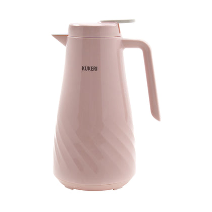 Kukeri 1.3L Glass Vacuum Insulated Carafe - Pink