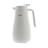 Kukeri 1.3L Glass Vacuum Insulated Carafe - White