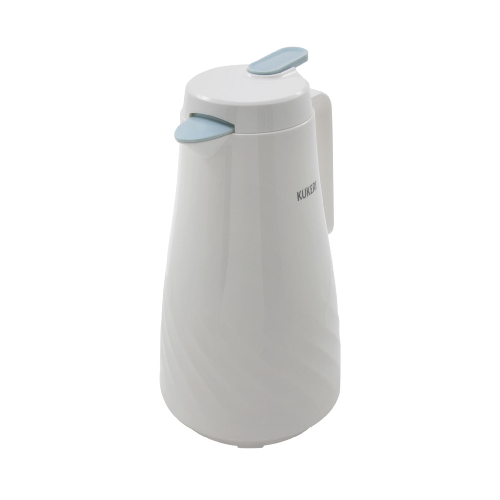 Kukeri 1.3L Glass Vacuum Insulated Carafe - White