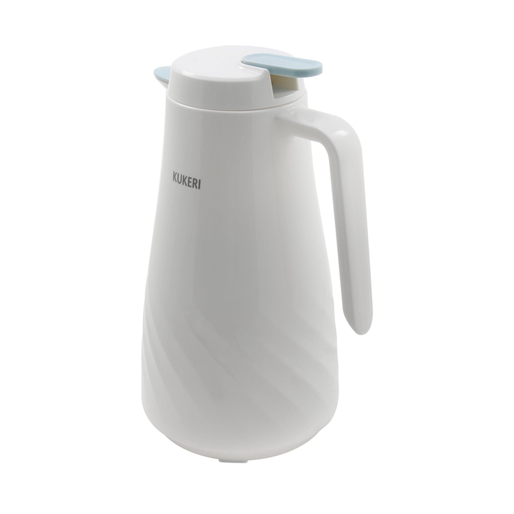 Kukeri 1.3L Glass Vacuum Insulated Carafe - White