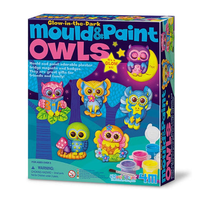 4M Mould & Paint - Owls (Glow in the Dark)