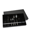 La gourmet Milan 24pcs Stainless Steel Cutlery Set - Black (LGKC396112)