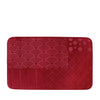 Smart Living Memory Foam Bath Mat 50x80cm (With Design) - Maroon